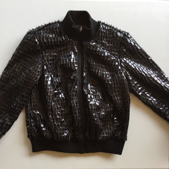 PETER NYGARD Bomber Jacket Size 8 Petite - Picture 8 of 8